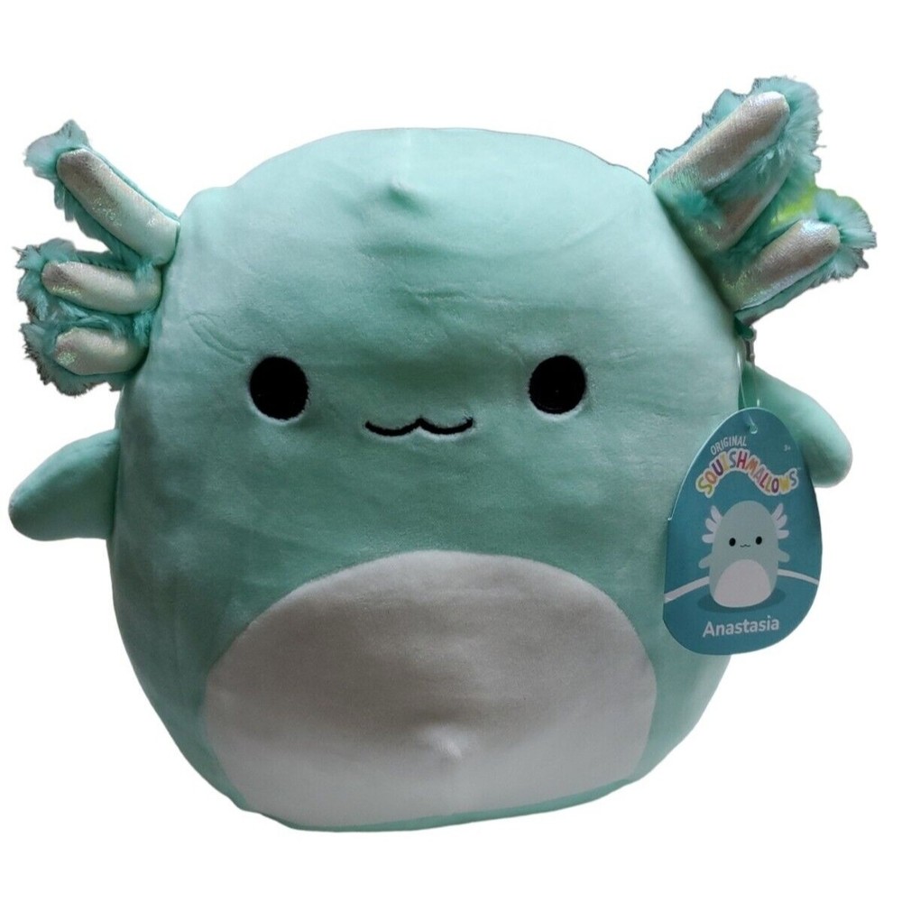 Squishmallows 10” Anastasia Axolotl Blue Green Teal Plush Toy NEW - Picture 1 of 6